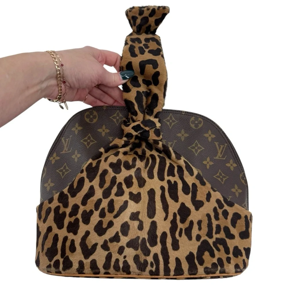 Louis Vuitton x Alaia Alma Leopard Pony Hair Monogram Centenaire M99032